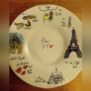 Linea Carta Anthropologie Je T'aime Paris Plate